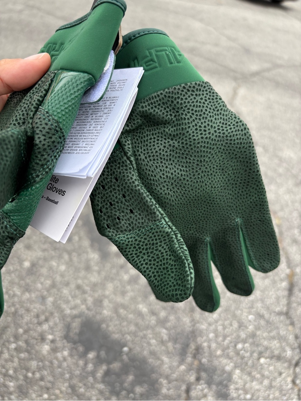 Nike Alpha Elite Baseball Batting Gloves Hunter Green Men’s Size Medium - Picture 6 of 9